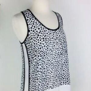 LOFT - Spotted Black And White Tank Small